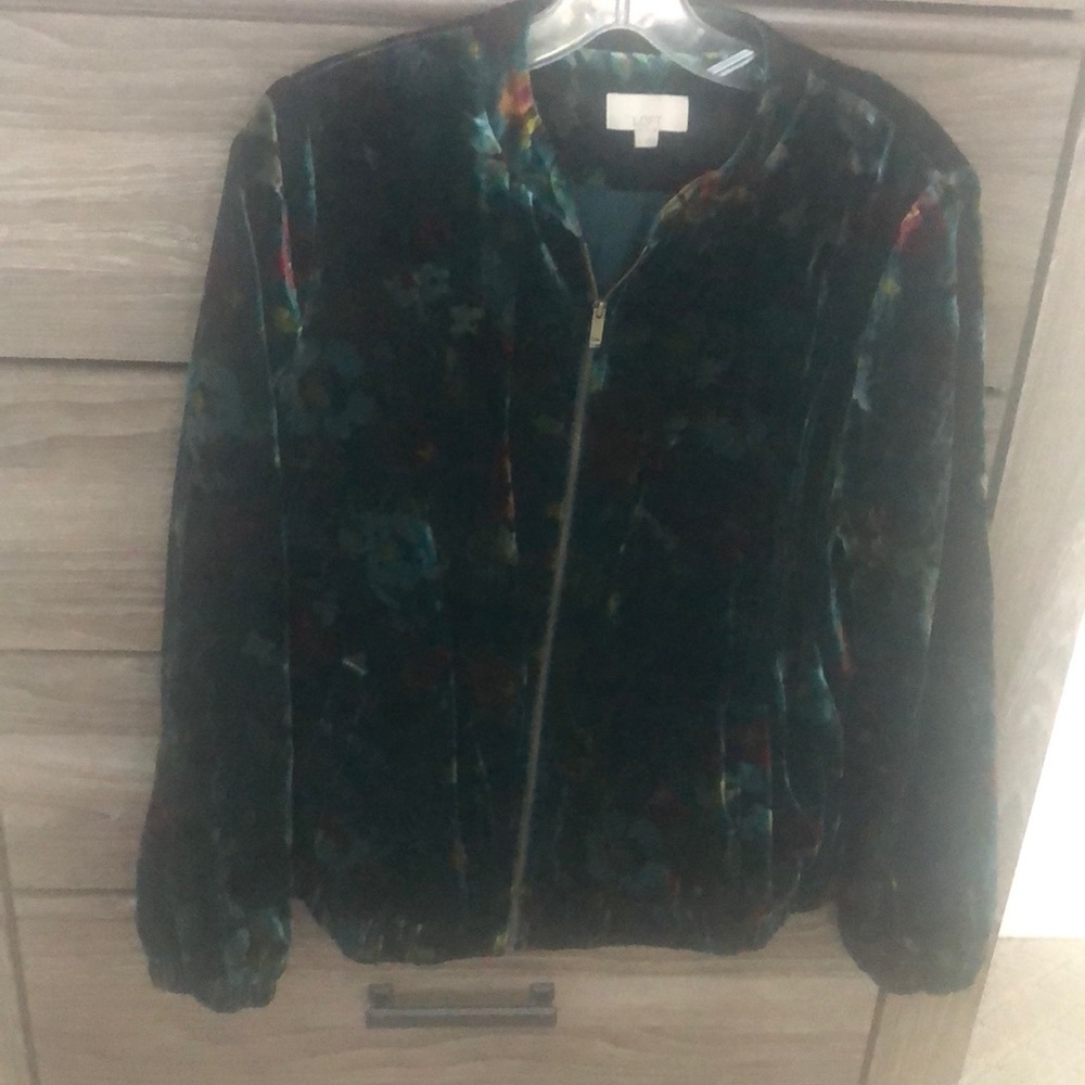 Loft Velvet Bomber Jacket